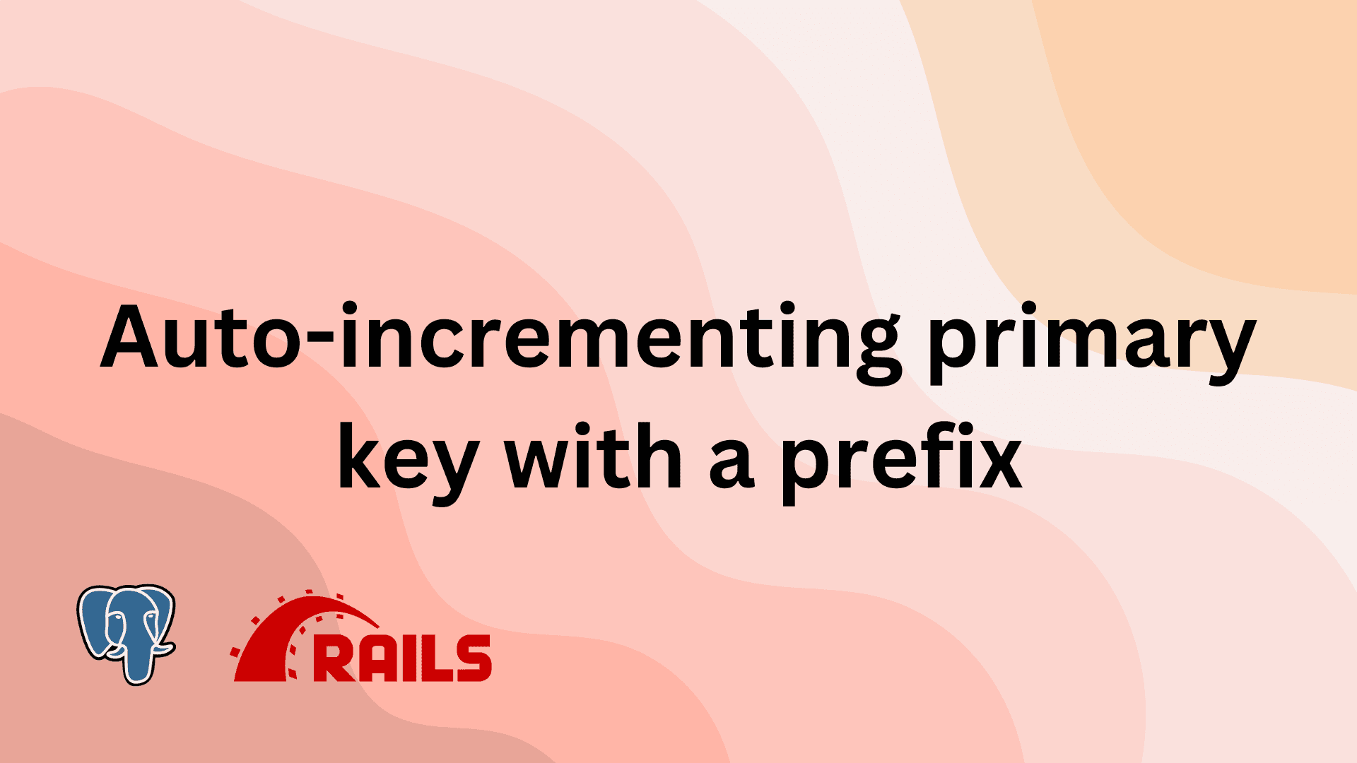How to create auto incrementing primary key with prefix in RoR application.